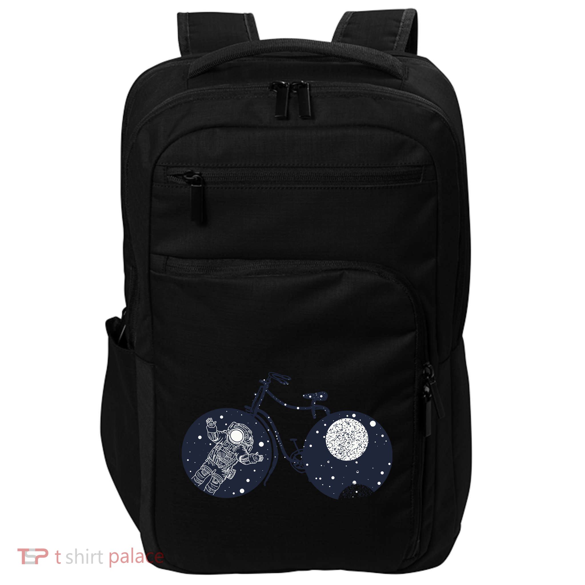 Retro Astronaut Space Bicycle Impact Tech Backpack