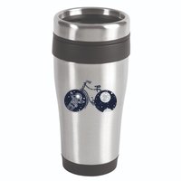 Retro Astronaut Space Bicycle 16oz Travel Tumbler