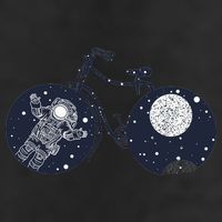 Retro Astronaut Space Bicycle Hat