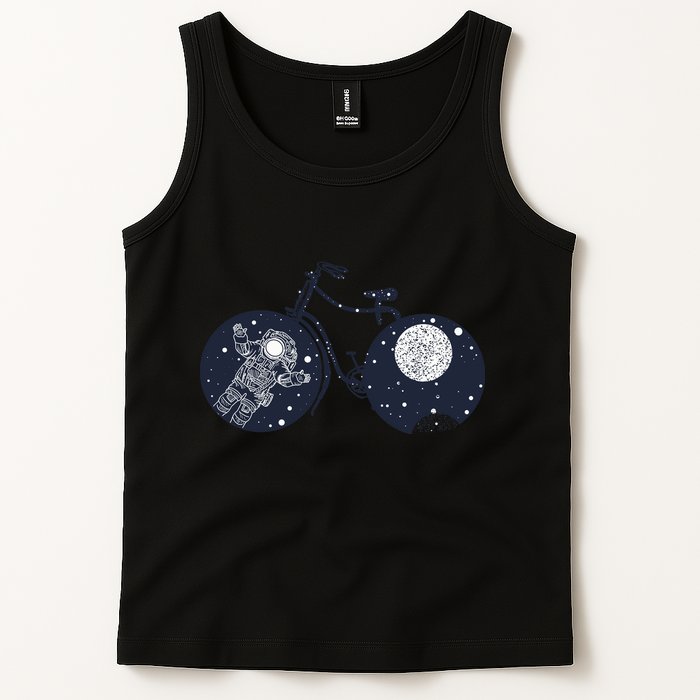 Retro Astronaut Space Bicycle Tank Top