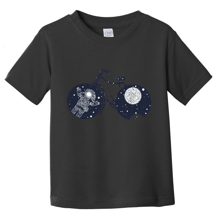 Retro Astronaut Space Bicycle Toddler T-Shirt