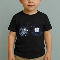 Retro Astronaut Space Bicycle Toddler T-Shirt