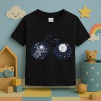 Retro Astronaut Space Bicycle Toddler T-Shirt