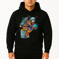 Retro Astronaut With Smartphone Hoodie