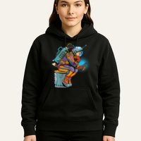 Retro Astronaut With Smartphone Hoodie