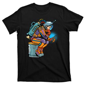 Retro Astronaut With Smartphone T-Shirt