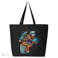 Retro Astronaut With Smartphone 25L Jumbo Tote