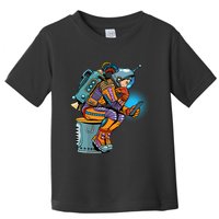 Retro Astronaut With Smartphone Toddler T-Shirt