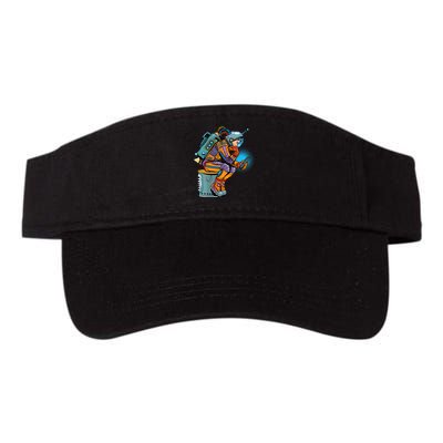 Retro Astronaut With Smartphone Visor