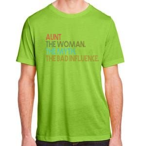 Retro Aunt The Woman Myth Bad Influence Adult ChromaSoft Performance T-Shirt