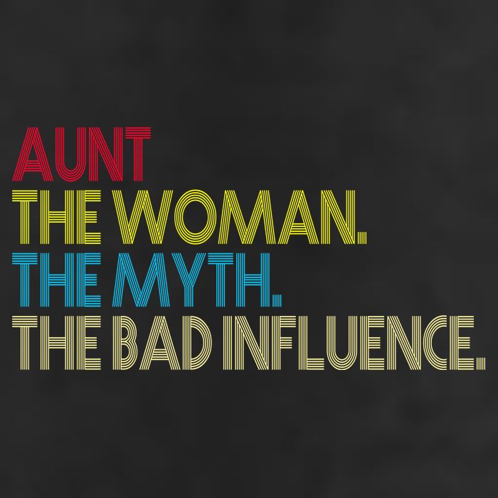 Retro Aunt The Woman Myth Bad Influence Cool Comfort Performance Bucket Hat