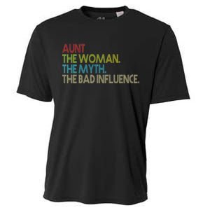 Retro Aunt The Woman Myth Bad Influence Cooling Performance Crew T-Shirt