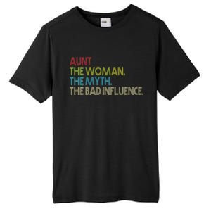 Retro Aunt The Woman Myth Bad Influence Tall Fusion ChromaSoft Performance T-Shirt