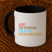Retro Aunt The Woman Myth Bad Influence Mug