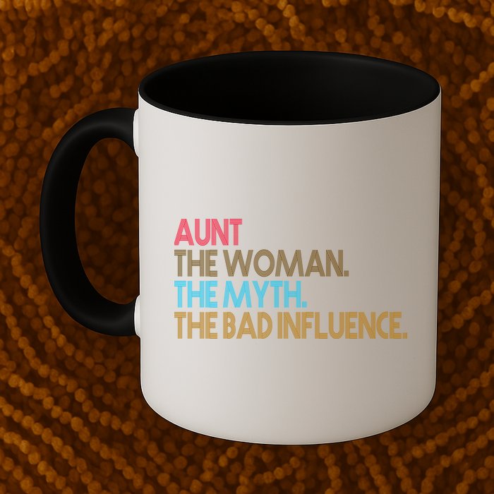 Retro Aunt The Woman Myth Bad Influence Mug