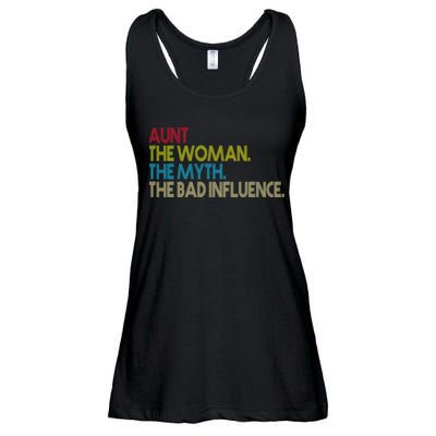 Retro Aunt The Woman Myth Bad Influence Ladies Essential Flowy Tank