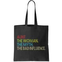 Retro Aunt The Woman Myth Bad Influence Tote Bag