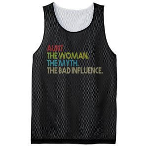 Retro Aunt The Woman Myth Bad Influence Mesh Reversible Basketball Jersey Tank