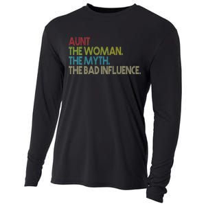 Retro Aunt The Woman Myth Bad Influence Cooling Performance Long Sleeve Crew