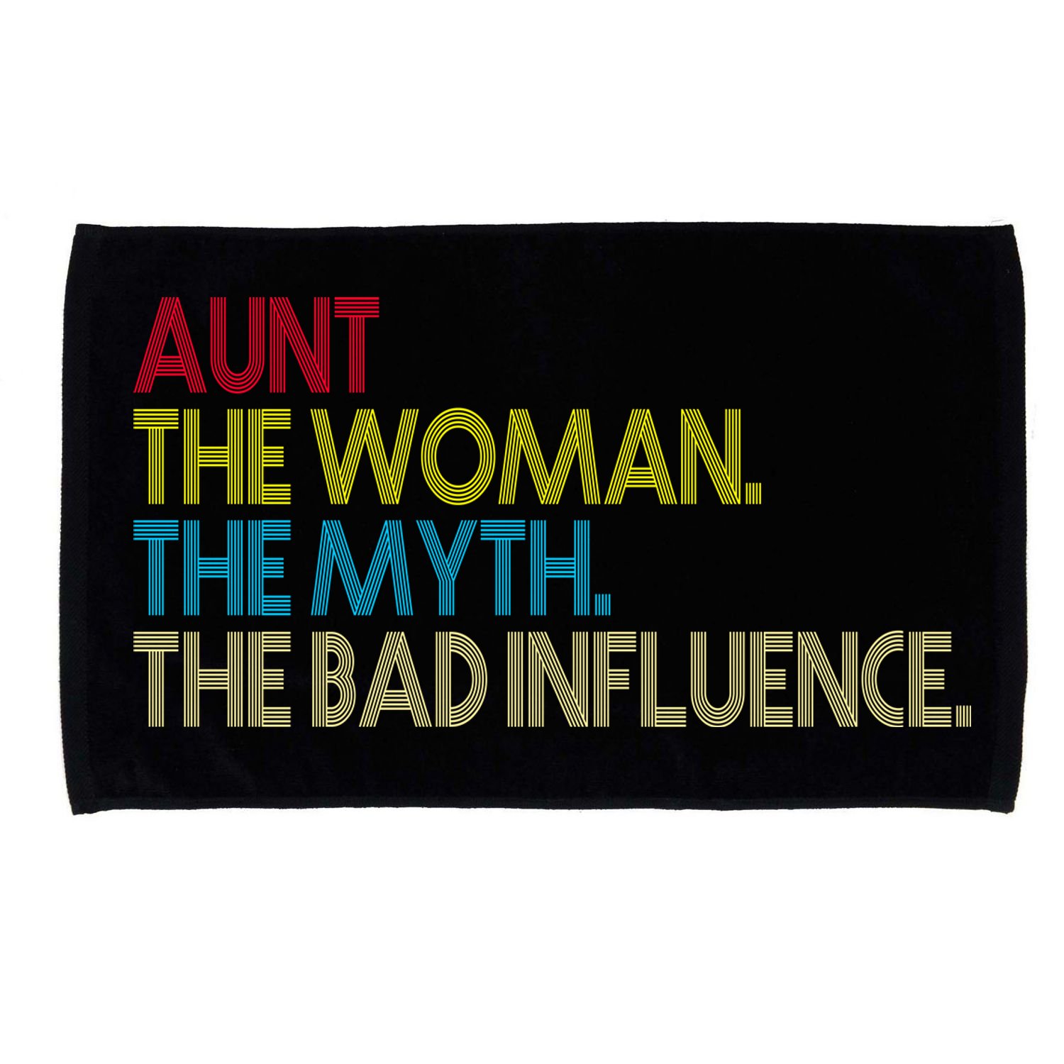 Retro Aunt The Woman Myth Bad Influence Microfiber Hand Towel