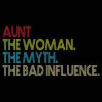 Retro Aunt The Woman Myth Bad Influence Wool Snapback Cap
