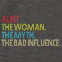 Retro Aunt The Woman Myth Bad Influence Vector Backpack