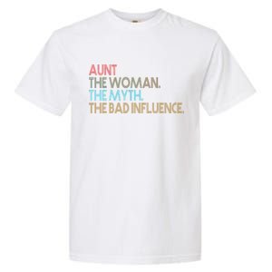 Retro Aunt The Woman Myth Bad Influence Garment-Dyed Heavyweight T-Shirt