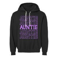 Retro Auntie Pattern   Garment-Dyed Fleece Hoodie