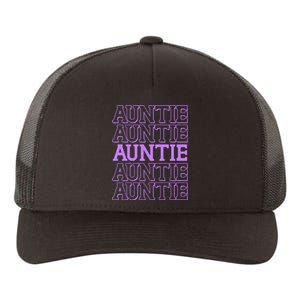 Retro Auntie Pattern   Yupoong Adult 5-Panel Trucker Hat