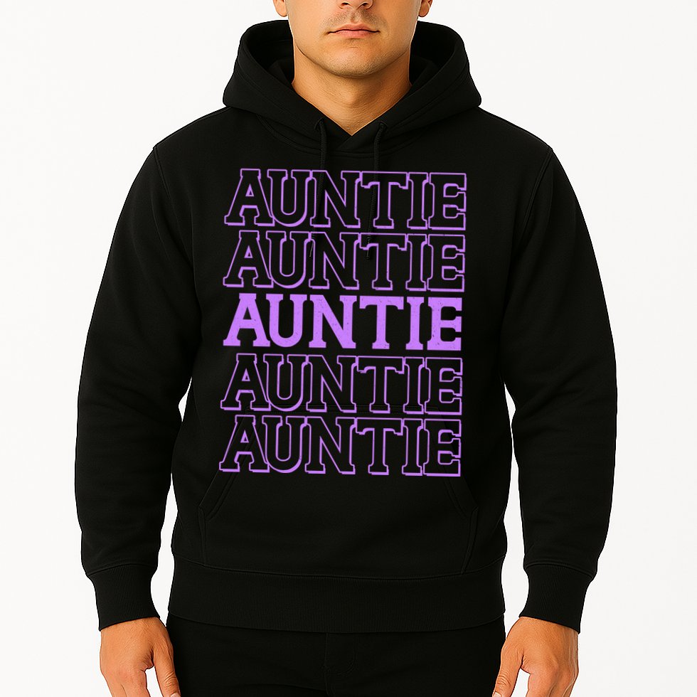 Retro Auntie Pattern   Hoodie