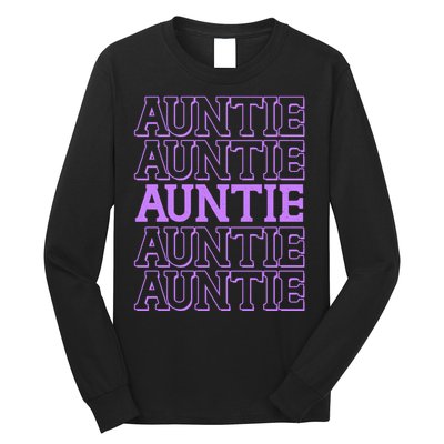 Retro Auntie Pattern   Long Sleeve Shirt
