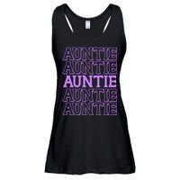 Retro Auntie Pattern   Ladies Essential Flowy Tank