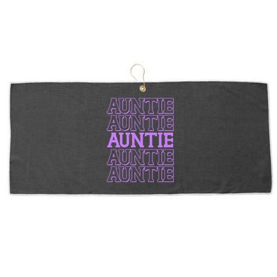 Retro Auntie Pattern   Large Microfiber Waffle Golf Towel
