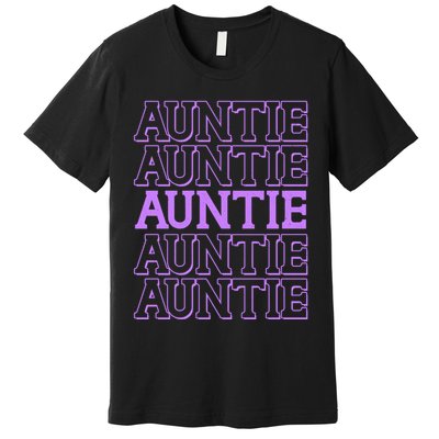 Retro Auntie Pattern   Premium T-Shirt
