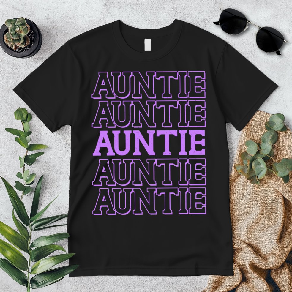 Retro Auntie Pattern   Premium T-Shirt