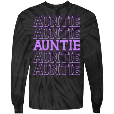 Retro Auntie Pattern   Tie-Dye Long Sleeve Shirt