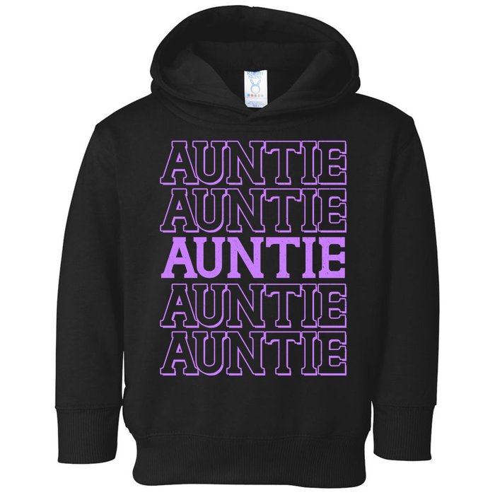 Retro Auntie Pattern   Toddler Hoodie