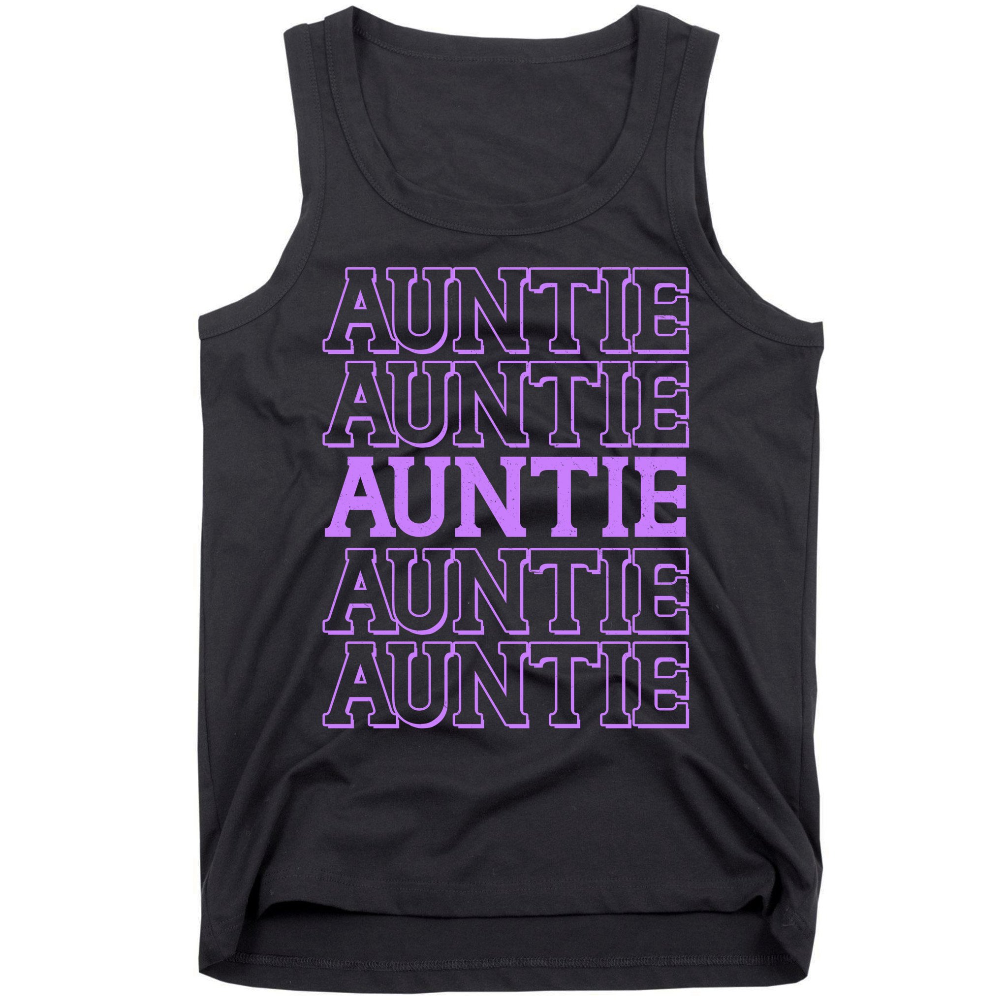 Retro Auntie Pattern   Tank Top