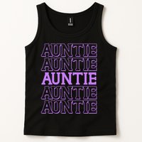 Retro Auntie Pattern   Tank Top