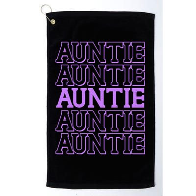 Retro Auntie Pattern   Golf Towel