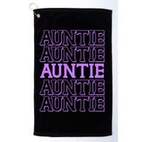Retro Auntie Pattern   Golf Towel