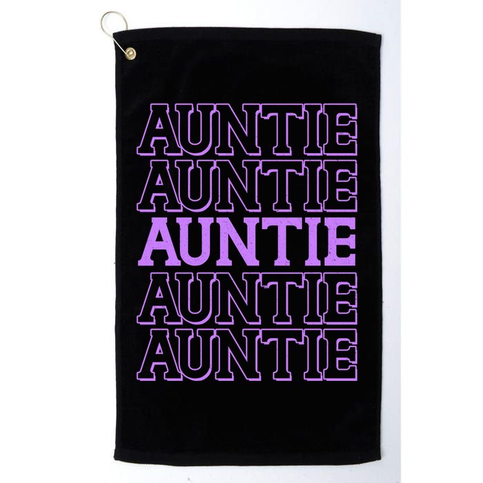 Retro Auntie Pattern   Golf Towel
