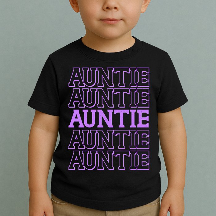 Retro Auntie Pattern   Toddler T-Shirt