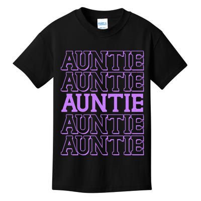 Retro Auntie Pattern   Kids T-Shirt