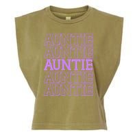 Retro Auntie Pattern   Garment-Dyed Women's Muscle Tee