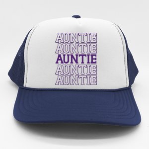 Retro Auntie Pattern   Trucker Hat