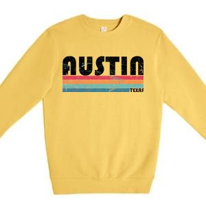 Retro Austin Texas Premium Crewneck Sweatshirt