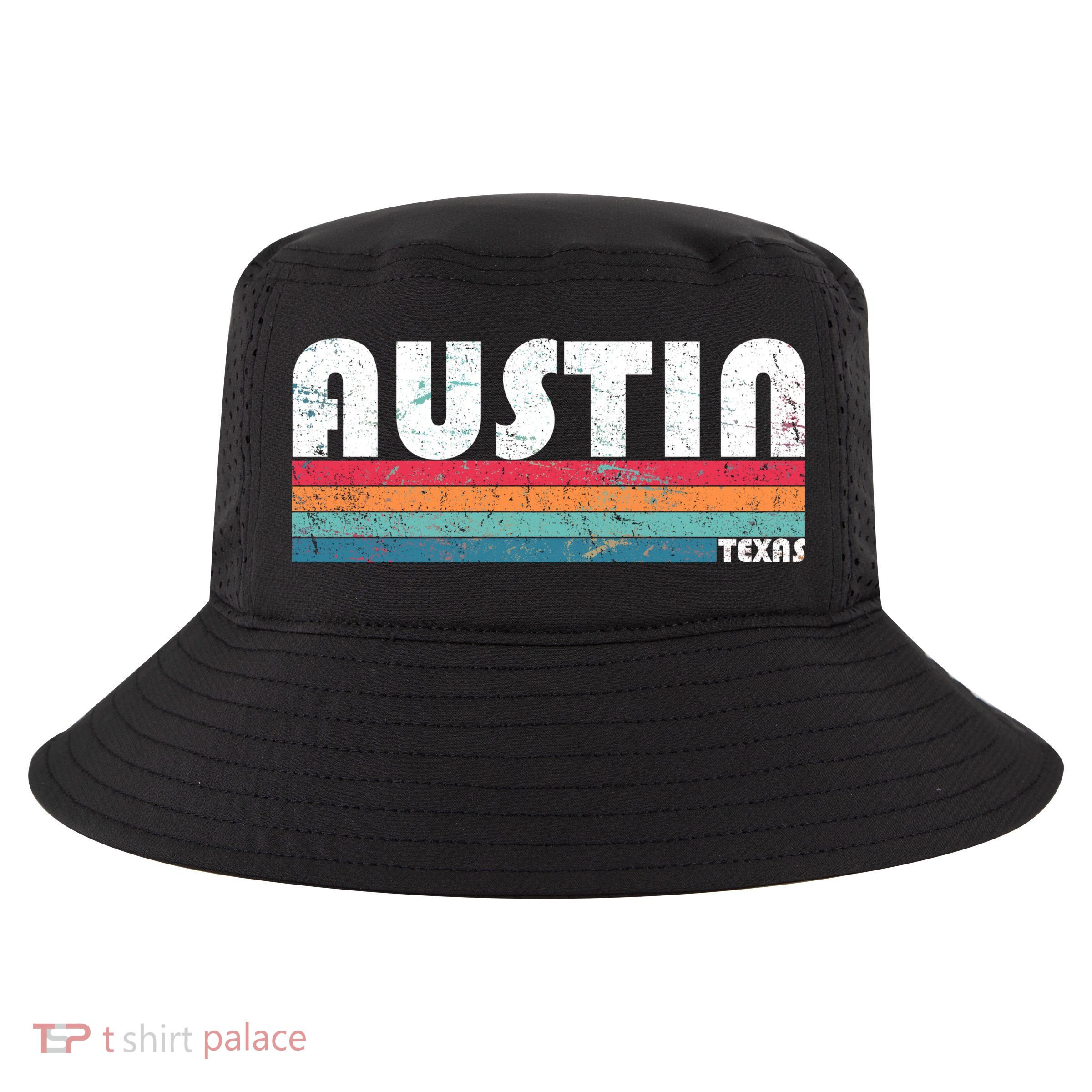 Retro Austin Texas Cool Comfort Performance Bucket Hat