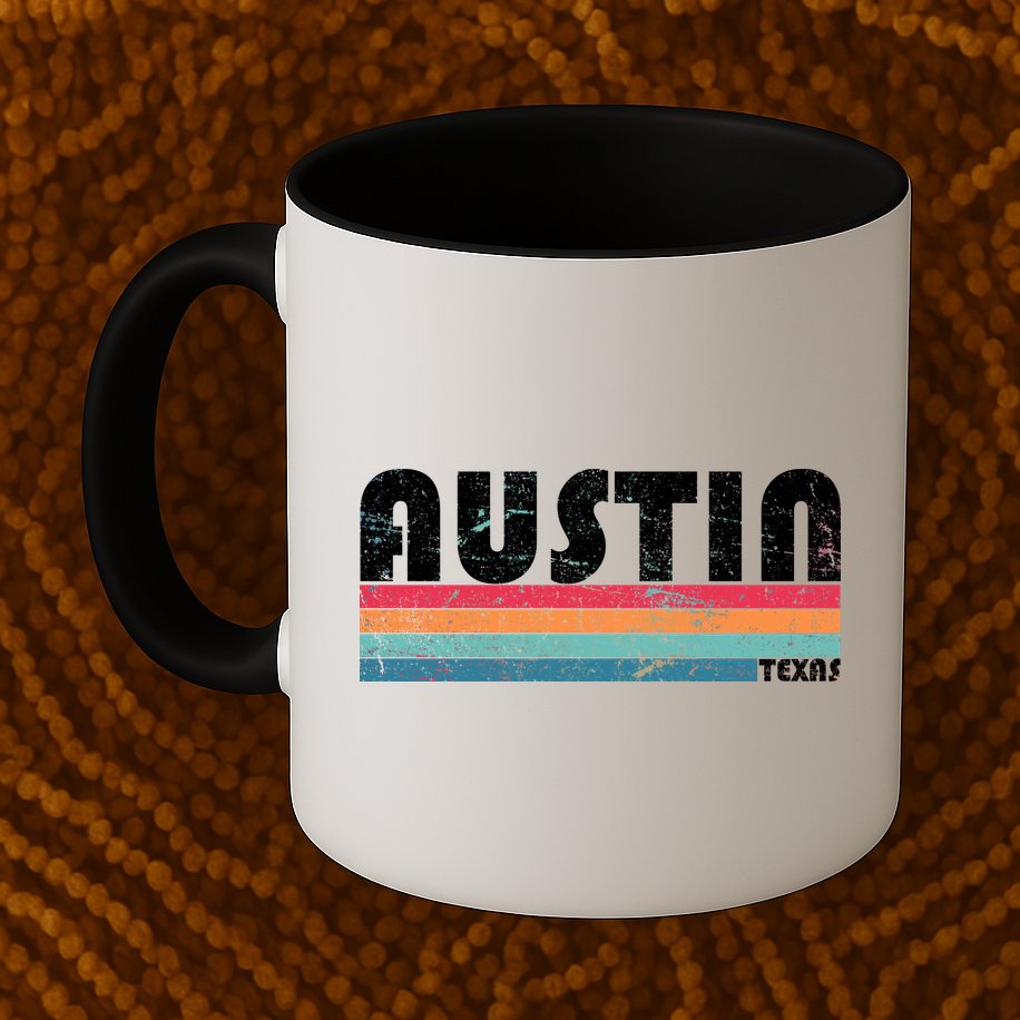 Retro Austin Texas Mug