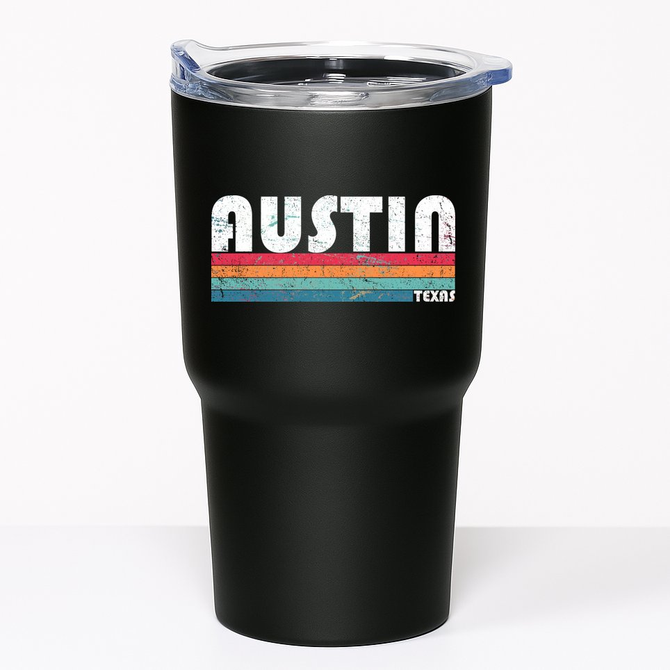 Retro Austin Texas Tumbler